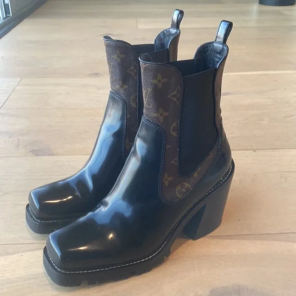 Louis Vuitton Western Style Monogram boots sz. 41 - Picture 4 of 12